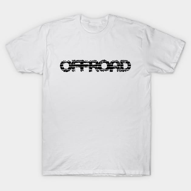 Offroad Tracks (BLACK) T-Shirt by OFFROAD-DESIGNS